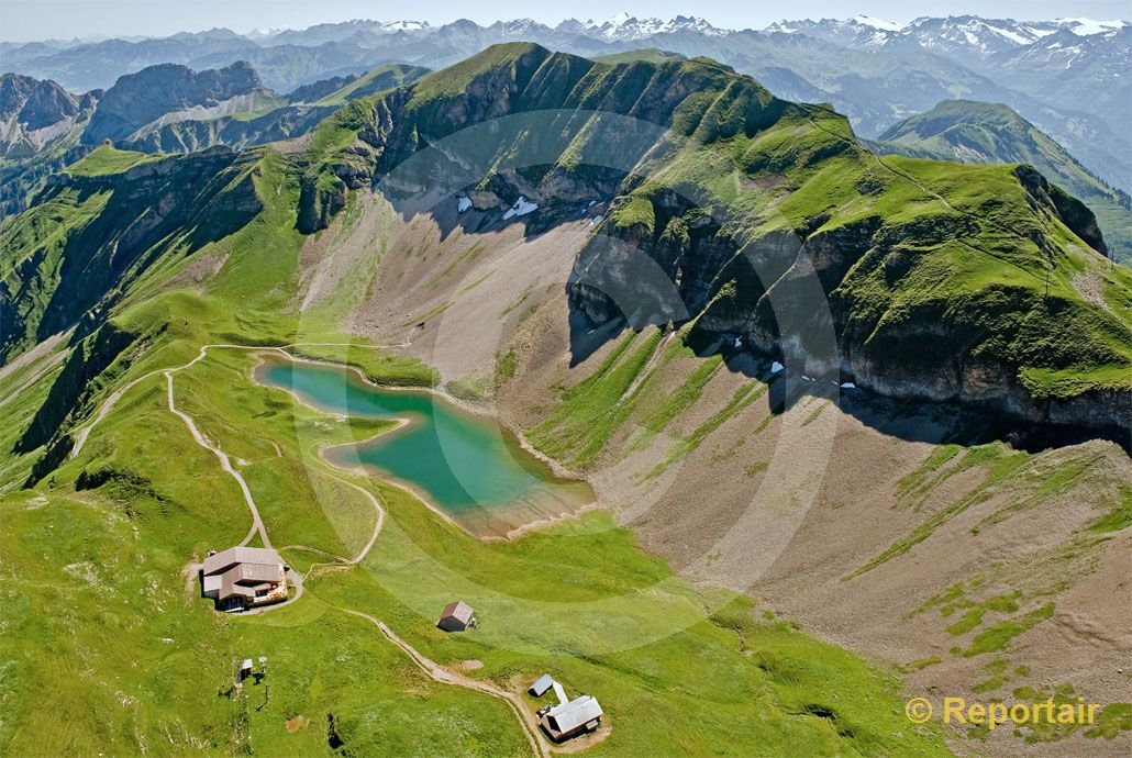 Foto: Der Eisee am Brienzer Rothorn LU. (Luftaufnahme von Niklaus Wächter)